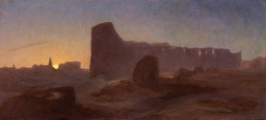 View of the Roman Coliseum at Sunset, Italy by Thomas Hiram Hotchkiss