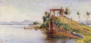 Hangchow, a Bridge on the Causeway, West Lake by Thomas Hodgson Liddell