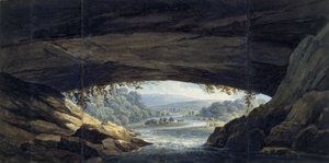 Interior of the cave at Porth yr Ogof