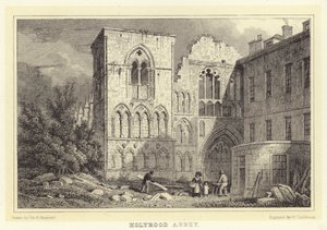 Holyrood Abbey by Thomas Hosmer (after) Shepherd