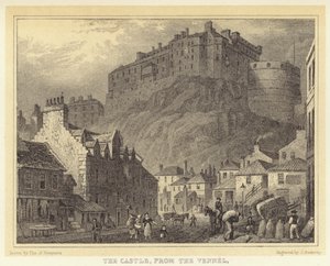 The Castle, from the Vennel by Thomas Hosmer (after) Shepherd