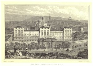 The Jail, from the Calton Hill by Thomas Hosmer (after) Shepherd