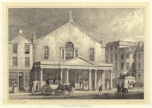 Theatre Royal by Thomas Hosmer (after) Shepherd