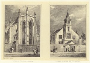Trinity College Church; Chapel of Ease, St Cuthberts by Thomas Hosmer (after) Shepherd