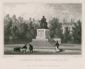 Bloomsbury Square, and Statue of Fox