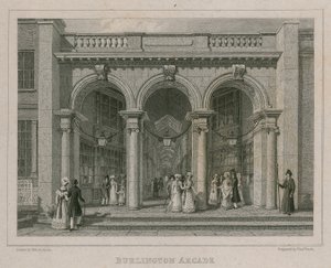 Burlington Arcade, London by Thomas Hosmer Shepherd
