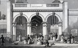 Burlington Arcade, Picadilly, engraved by William Tombleson by Thomas Hosmer Shepherd