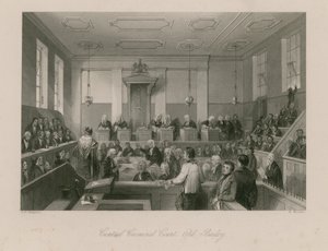 Central Criminal Court, Old Bailey by Thomas Hosmer Shepherd