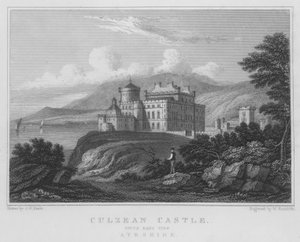 Culzean Castle, South East View, Ayrshire by Thomas Hosmer Shepherd