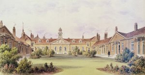 Emanuel Hospital, Tothill Fields, 1850 by Thomas Hosmer Shepherd