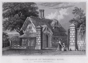 Gate-Lodge of Broomwell House, Brislington, near Bristol by Thomas Hosmer Shepherd