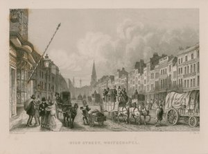 High Street in Whitechapel by Thomas Hosmer Shepherd