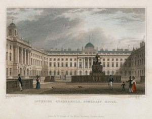 Interior Quadrant, Somerset House by Thomas Hosmer Shepherd