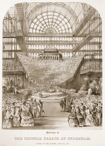 Opening of Crystal Palace at Sydenham by Queen Victoria on June 10 1854