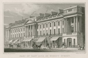 Part of the East Side of Regent Street, London by Thomas Hosmer Shepherd
