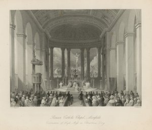 Roman Catholic Church in Moorfields by Thomas Hosmer Shepherd