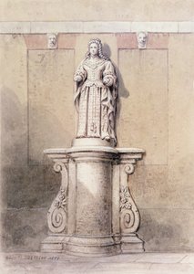 Statue of Queen Anne at the East End of Queen Square, 1851
