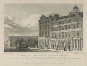 Temple of the Muses by Thomas Hosmer Shepherd