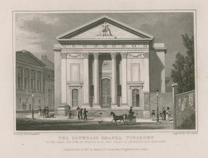 The Catholic Chapel in Finsbury by Thomas Hosmer Shepherd