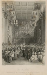 The Guildhall: Installation of the Lord Mayor on the 8th of November by Thomas Hosmer Shepherd