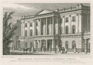 The London Institution, Finsbury Circus by Thomas Hosmer Shepherd