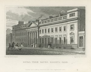The Royal York Baths on York Terrace by Thomas Hosmer Shepherd