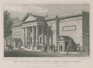 The Russell Institution, Great Coram Street, London by Thomas Hosmer Shepherd