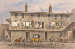 The Vine Inn, Vine Yard, Aldersgate in the City of London by Thomas Hosmer Shepherd