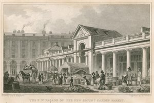 The North West Facade of the New Covent Garden Market, London by Thomas Hosmer Shepherd