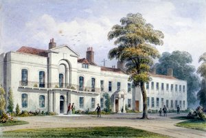 View of Brompton Lodge, Kensington, London by Thomas Hosmer Shepherd