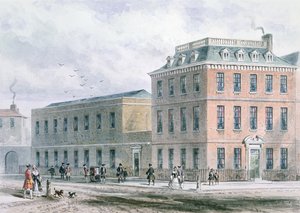 View of Soho Square and Carlisle House by Thomas Hosmer Shepherd