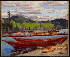 Bateaux, Summer by Tom Thomson