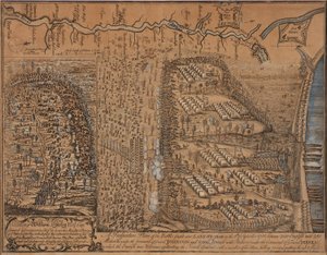 A Prospective Plan of the Battle Fought near Lake George on the 8th of September 1755