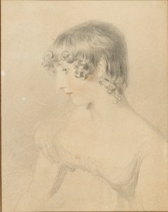 Bust Portrait of Susan Bloxam, Turned in Profile to Left