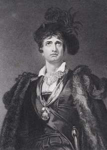 John Philip Kemble as Hamlet, engraved by G. Adcock by Thomas Lawrence