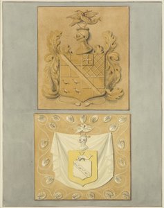 Coats-of-Arms on the Doorway in Langton Mansion, on the Back