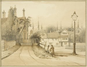 Lower College Green, or College Square by Thomas Leeson the Elder Rowbotham