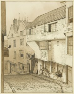 Lower End of Steep Street, with house by Thomas Leeson the Elder Rowbotham