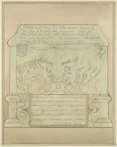 Mural Tablet of John Cutte in Burnett Church by Thomas Leeson the Elder Rowbotham