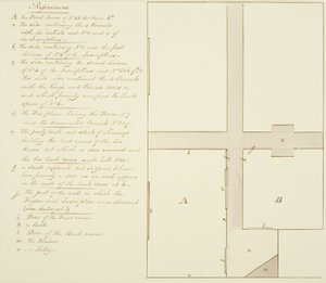 Plan of 46 Baldwin Street by Thomas Leeson the Elder Rowbotham