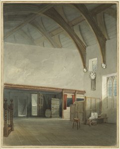 Room in a house in Cider House Passage, off Broad Street by Thomas Leeson the Elder Rowbotham