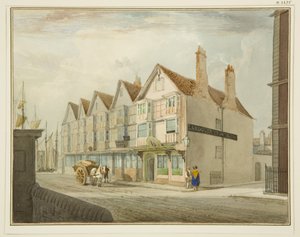 South Side of King Street with Llandoger Trow by Thomas Leeson the Elder Rowbotham