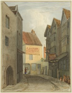 St Nicholas Street from junction with Corn Street by Thomas Leeson the Elder Rowbotham