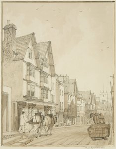 Temple Street, Looking North by Thomas Leeson the Elder Rowbotham