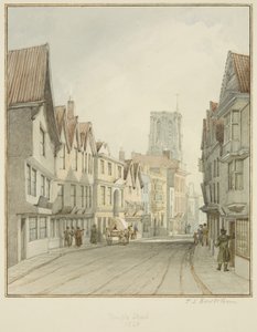 Temple Street, showing the tower of Temple Church