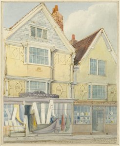 Two old Houses on the North Side of Castle Street by Thomas Leeson the Elder Rowbotham