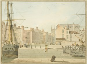 View of Prince Street, Bristol by Thomas Leeson the Elder Rowbotham
