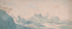Wispy Cloud Above an Alpine Formation