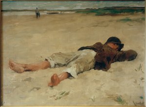 Lying Farm Boy by Thomas Ludwig Herbst