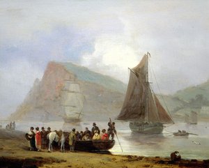 Boarding the Ferry at Teignmouth